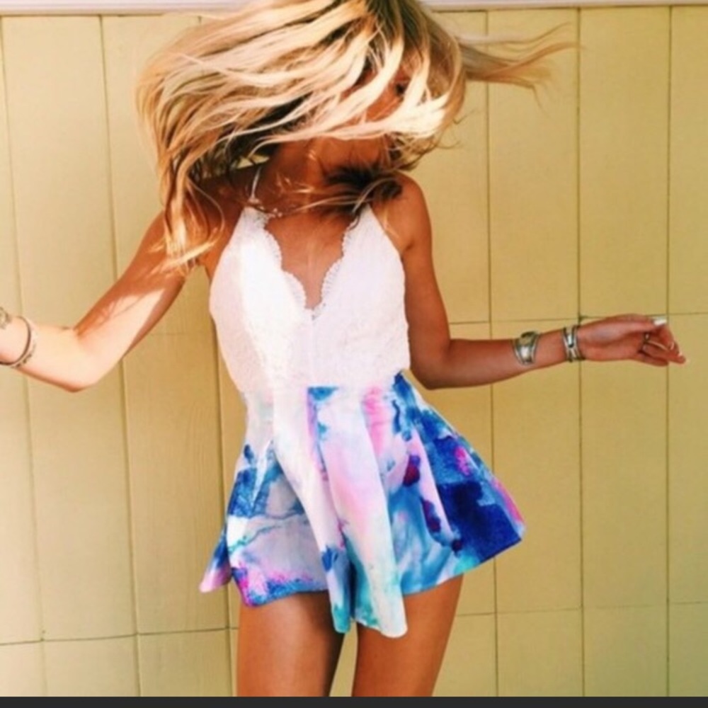 LF Watercolor Romper Small